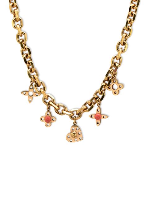 louis vuitton pink monogram necklace|Monogram Necklace . .